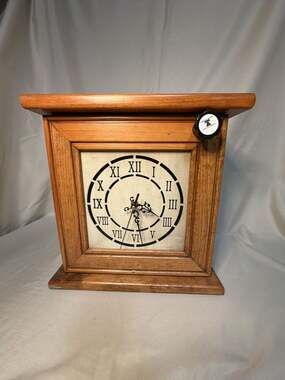 Liberty Home Concealment Peacemaker Wooden Gun Concealment Clock